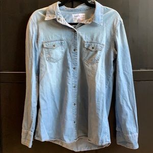 Denim button down shirt